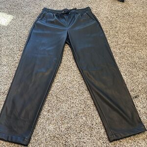 LOFT women’s leather ankle pants. NWT.